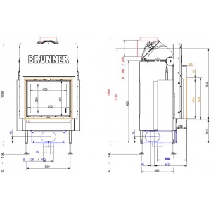 Каминная топка Brunner BKH 5.0 Flat 42-50 ST