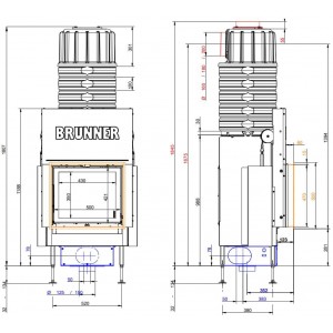 Каминная топка Brunner BKH 5.0 Flat 42-50 ST