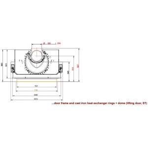 Каминная топка Brunner BKH 5.0 Flat 42-66 ST