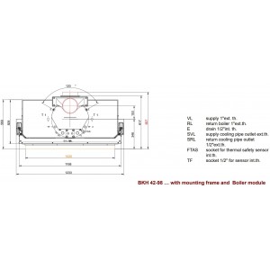 Каминная топка Brunner BKH 5.0 Flat 42-98 ST