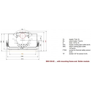 Каминная топка Brunner BKH 5.0 Flat 50-82 ST