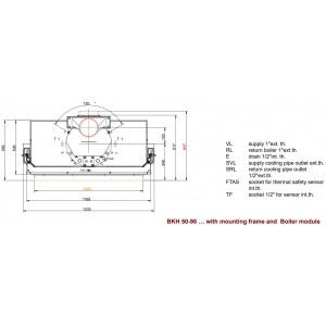 Каминная топка Brunner BKH 5.0 Flat 50-98 ST