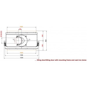 Каминная топка Brunner BKH 5.0 Tunnel 42-98 ST-KT