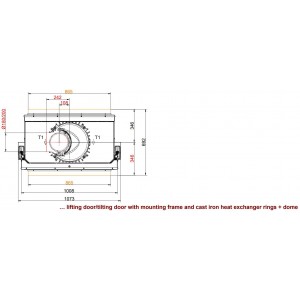 Каминная топка Brunner BKH 5.0 Tunnel 50-82 ST-KT