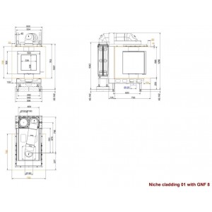 Каминная топка Brunner DF 33 с двойным остеклением