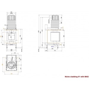 Каминная топка Brunner DF 33 с двойным остеклением