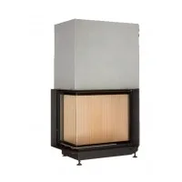Каминная топка Brunner Eck-Kamine 57/67/44 вертикальное открытие, левый угол (с подъемом)