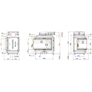 Каминная топка Brunner HKD 11 Corner DTL/DTR