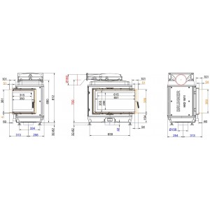 Каминная топка Brunner HKD 11 Corner DTL/DTR