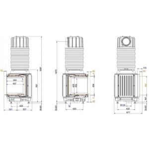 Каминная топка Brunner HKD 12 Corner