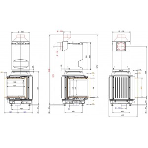 Каминная топка Brunner HKD 12 Corner