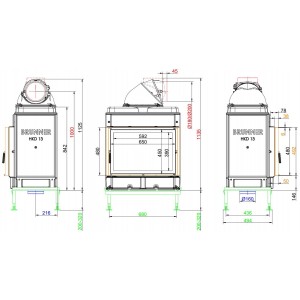 Каминная топка Brunner HKD 13