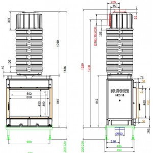 Каминная топка Brunner HKD 13