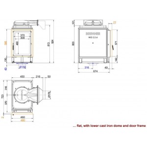 Каминная топка Brunner HKD 2.2 XL