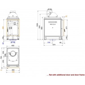Каминная топка Brunner HKD 2.2 XL