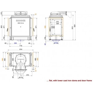 Каминная топка Brunner HKD 2.2 XL Tunnel