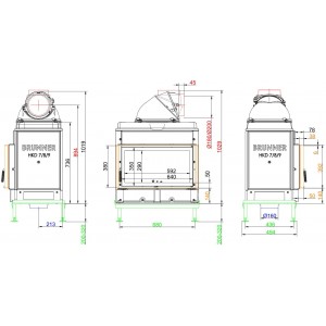 Каминная топка Brunner HKD 7