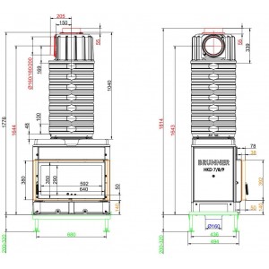 Каминная топка Brunner HKD 7
