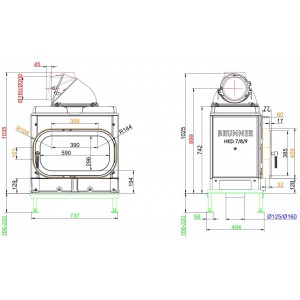 Каминная топка Brunner HKD 8