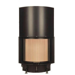 Каминная топка Brunner Compact 51/55 сферическое стекло, вертикальное открытие (с подъемом)