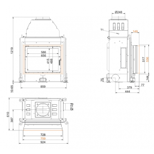 Каминная топка Brunner Stil-kamine 51/67 без подъема