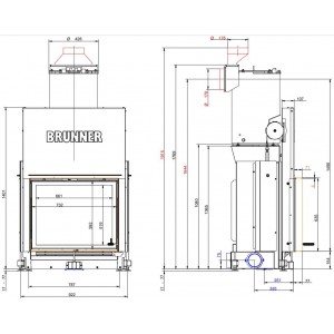 Каминная топка Brunner Stil-Kamin flat 62-76 +
