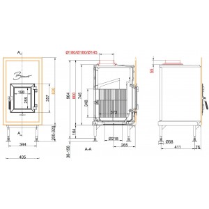 Каминная топка Brunner WF 33