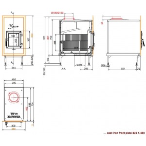 Каминная топка Brunner WF 50