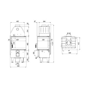 Каминная топка Defro Home Intra XSM BP MINI