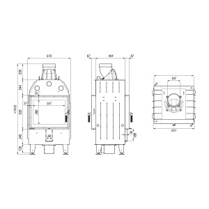 Каминная топка Defro Home Intra SM T
