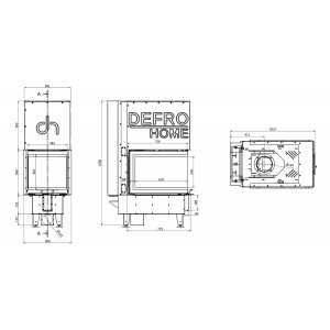 Каминная топка Defro Home Intra SM U G