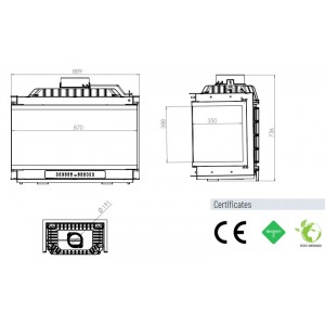 Каминная топка Echa-Tech Font 800 LR