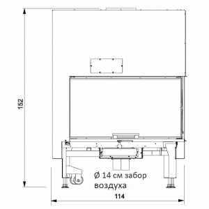 Каминная топка Edilkamin Windo2 95 dx