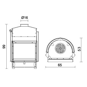Каминная топка Edilkamin Idro 30 CS