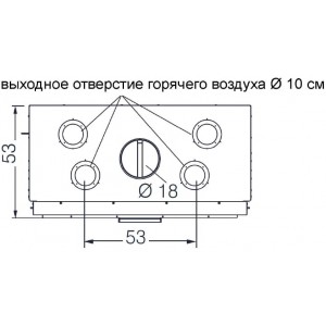 Каминная топка EdilKamin Blokk 90 V, Nero