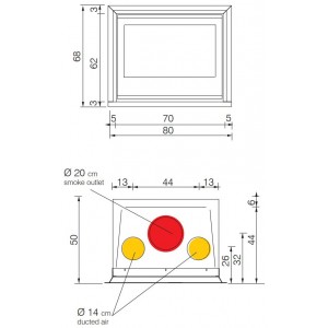 Каминная топка EdilKamin Firebox Luce Plus 62 N