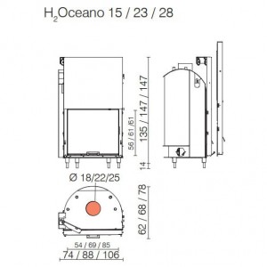 Каминная топка Edilkamin H2Oceano 15