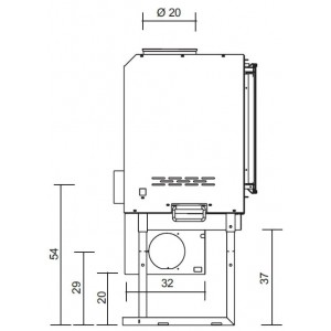 Каминная топка Edilkamin Screen 80 N