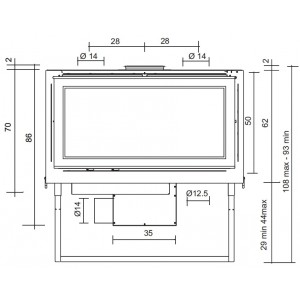 Каминная топка Edilkamin Screen 80 N