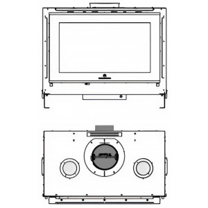 Каминная топка EdilKamin Screen UP 80/2