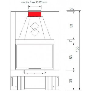 Каминная топка EdilKamin IC Tekno 1N
