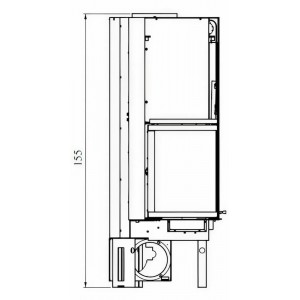Каминная топка EdilKamin IC Tekno 2 DX/SX N
