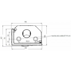 Каминная топка EdilKamin IC Tekno 2 DX/SX N