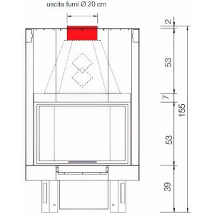 Каминная топка EdilKamin IC Tekno 3N