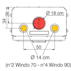 Каминная топка EdilKamin Windo 70 N, Bianco