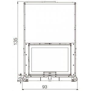 Каминная топка EdilKamin Windo 70 N, Bianco