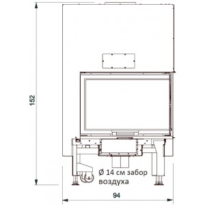Каминная топка Edilkamin Windo2 75 DX/SX