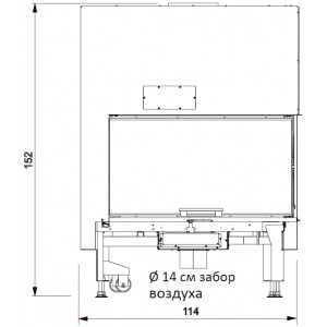 Каминная топка Edilkamin Windo2 95 DX/SX