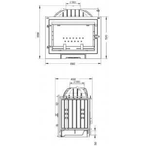 Каминная топка Эверест D10