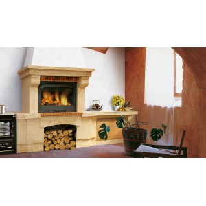 Каминная топка Hergom Asador H04/100 (без дверки, без стекла)